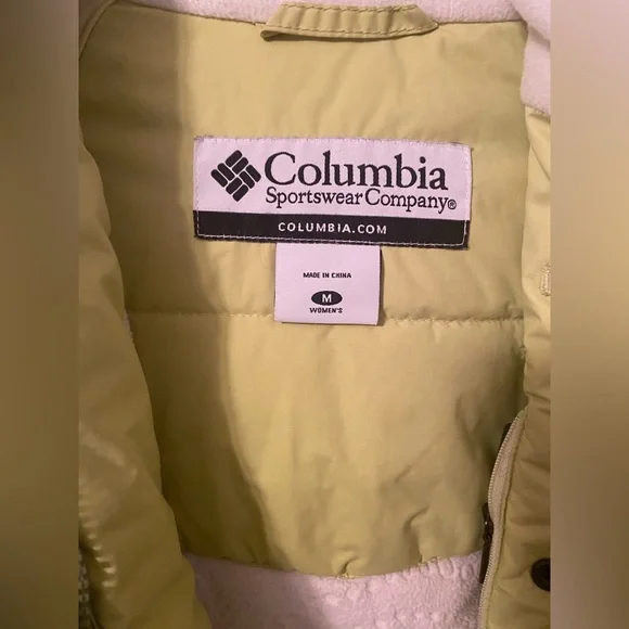 Columbia Winter Jacket Green Removable Hood Size M - Picture 4 of 4